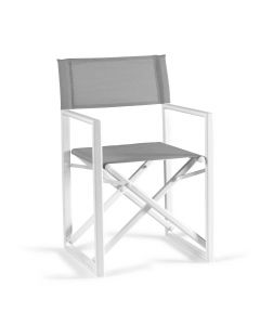 Chaise de jardin Hollywood - blanc/gris clair