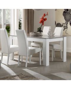 Table à manger Modena 190 cm - blanc/béton