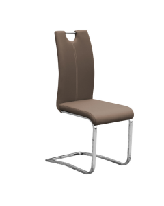 Chaise cantilever Sofia - brun