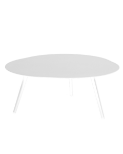 Table basse Burnie 86cm aluminium - blanc