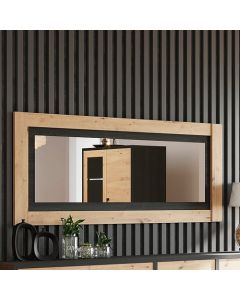 Miroir Wiva 170cm - noir/bois